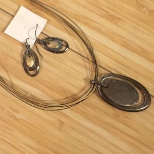 Necklace with earrings